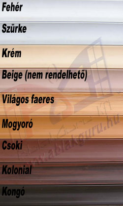 Műanyag redőny lamella szín választék 2.jpg Műanyag redőny lamella szín választék 2.jpg